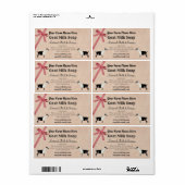 Burlap en Pset Goat Milk Soap Label - Alpine (Full Sheet)