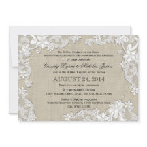  Burlap en White Lace Wedding