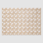 Burlap en witte kersen tissuepapier (Voorkant)