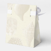 Burlap en Zee Shell Beach Wedding Favor Tentbox Bedankdoosjes (Achterkant)