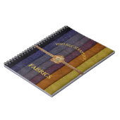  Burlap Fabric Swatch Scrapbook Notitieboek (Linkerzijde)