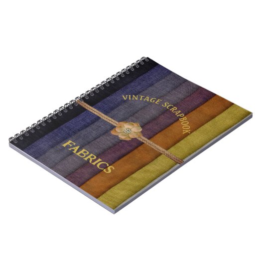 Burlap Fabric Swatch Scrapbook Notitieboek (Linkerzijde)