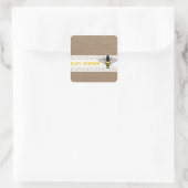 Burlap geïnspireerd Honey Bee Baby Sticker (Tas)