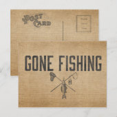  Burlap Gone Vist Briefkaart (Voorkant / Achterkant)