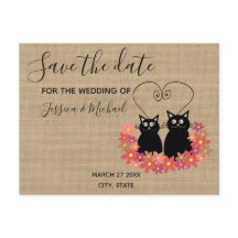 Burlap grappig schattig cartoon katten opslaan de 