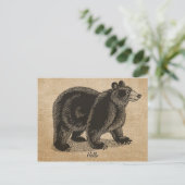 Burlap  hallo Beer Briefkaart (Staand voorkant)
