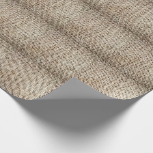 Burlap Hessiaanse achtergrond textuur Cadeaupapier (Hoek)