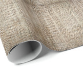 Burlap Hessiaanse achtergrond textuur Cadeaupapier (Rol Hoek)