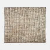 Burlap Hessiaanse achtergrond textuur Fleece Deken (Voorkant (Horizontaal))