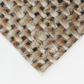 Burlap Hessiaanse achtergrond textuur Fleece Deken (Hoek)