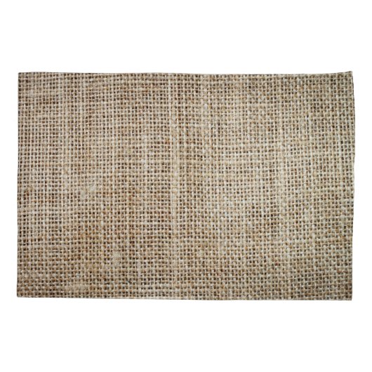 Burlap Hessiaanse achtergrond textuur Kussensloop (Achterkant)