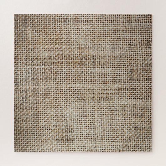 Burlap Hessiaanse achtergrond textuur Legpuzzel (Horizontaal)