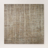 Burlap Hessiaanse achtergrond textuur Legpuzzel (Verticaal)