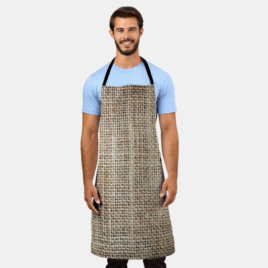 Burlap Hessiaanse achtergrond textuur Schort (Gedragen)