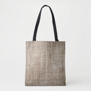 Burlap Hessiaanse achtergrond textuur Tote Bag