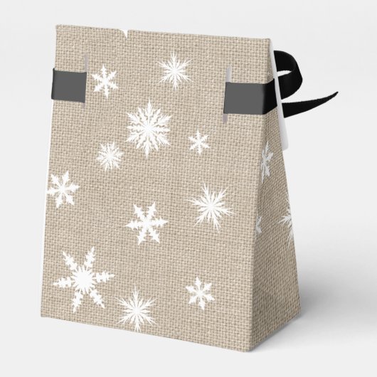 Burlap Holiday Cadebox Bedankdoosjes (Achterkant)