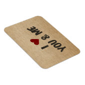 Burlap I Heart jij en ik Magneet (Rechterzijde)