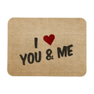 Burlap I Heart jij en ik Magneet