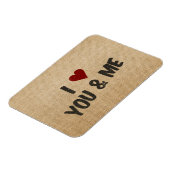 Burlap I Heart jij en ik Magneet (Linkerzijde)