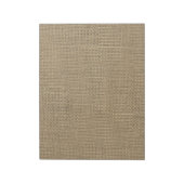 Burlap in Natural Beige Notitieblok (Linkerzijde)