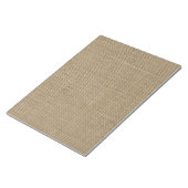 Burlap in Natural Beige Notitieblok (Schuin)