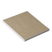Burlap in Natural Beige Notitieblok (Schuin)