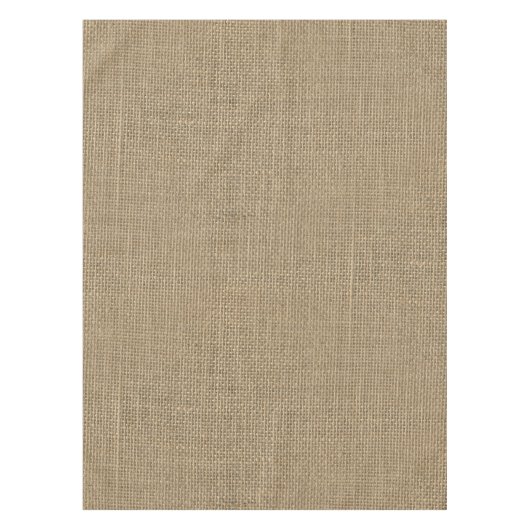 Burlap in Natural Beige Tafelkleed (Voorkant)