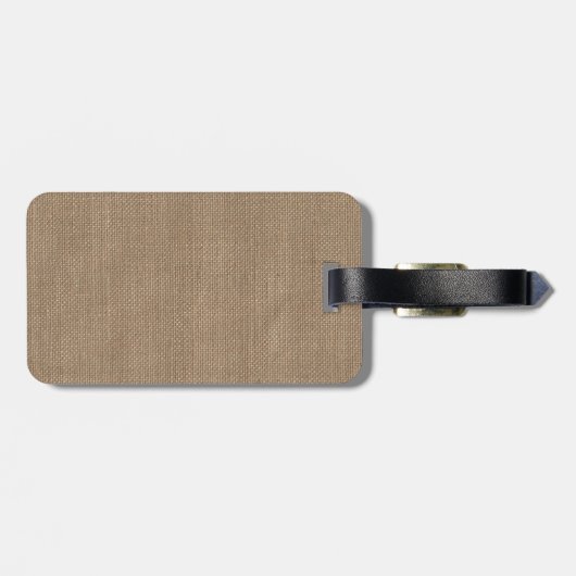 Burlap Insired Butterfly Bagagelabel (Achterkant horizontaal)