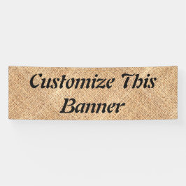 Burlap Jute Banner Party Sign Weduwdag