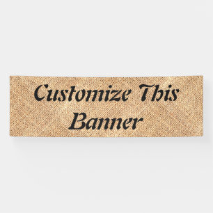 Burlap Jute Banner Party Sign Weduwdag