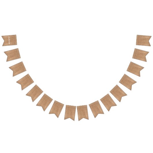 Burlap Jute Bunting Customize Vlaggetjes (Alle)