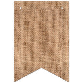 Burlap Jute Bunting Customize Vlaggetjes (Tweede vlag)