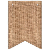 Burlap Jute Bunting Customize Vlaggetjes (Derde vlag)