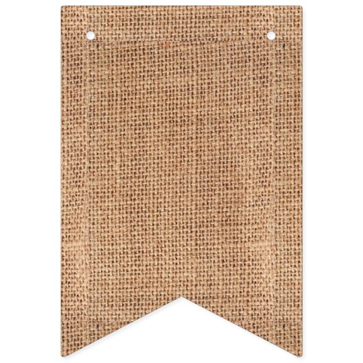 Burlap Jute Bunting Customize Vlaggetjes (Derde vlag)