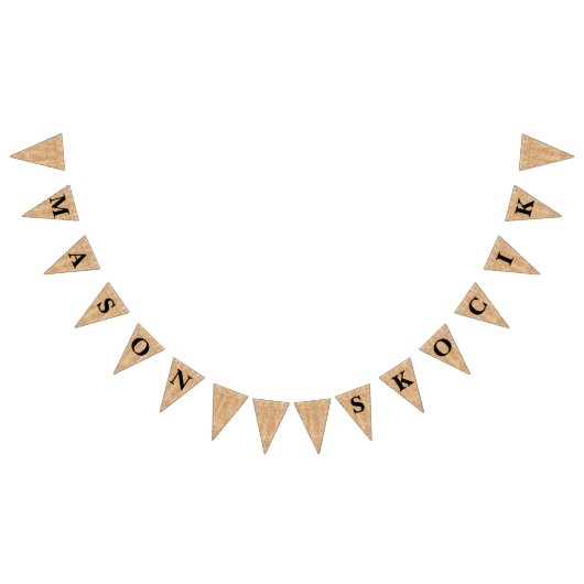 Burlap Jute Bunting "Namen" Trouwen Vlaggetjes (Alle)