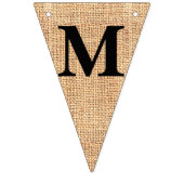 Burlap Jute Bunting "Namen" Trouwen Vlaggetjes (Tweede vlag)