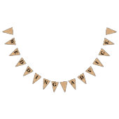 Burlap Jute Bunting "Wedding Advice" Vlaggetjes (Alle)