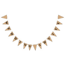 Burlap Jute Bunting "Wedding Advice"