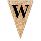 Burlap Jute Bunting "Wedding Advice" Vlaggetjes (Tweede vlag)