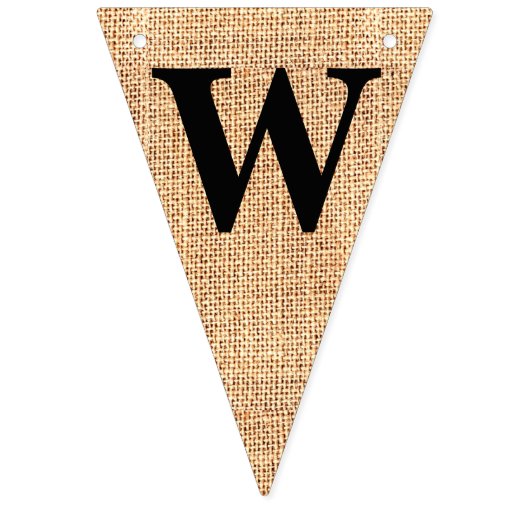 Burlap Jute Bunting "Wedding Advice" Vlaggetjes (Tweede vlag)