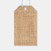 Burlap Jute Gepersonaliseerd Gift Label Cadeaulabel (Achterkant)