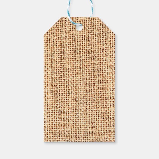 Burlap Jute Gepersonaliseerd Gift Label Cadeaulabel (Achterkant)