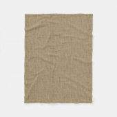 Burlap Jute Sacking Fleece Deken (Voorkant)
