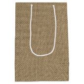 Burlap Jute Sacking Medium Cadeauzakje (Achterkant)