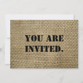 Burlap Kaart (Voorkant)