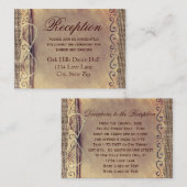  Burlap-kaart voor Oostenrijk Informatiekaartje (Voorkant / Achterkant)