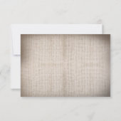 burlap kant lichten & metselaar pot bruiloft RSVP  (Achterkant)