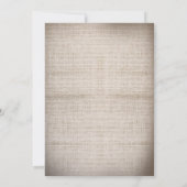 Burlap kant string lichten rustieke repetitie dine kaart (Achterkant)