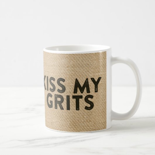 Burlap Kiss My Grits Koffiemok (Rechts)