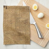 "Burlap" KitchenTowel met jouw tekst Theedoek (Quarter Fold)